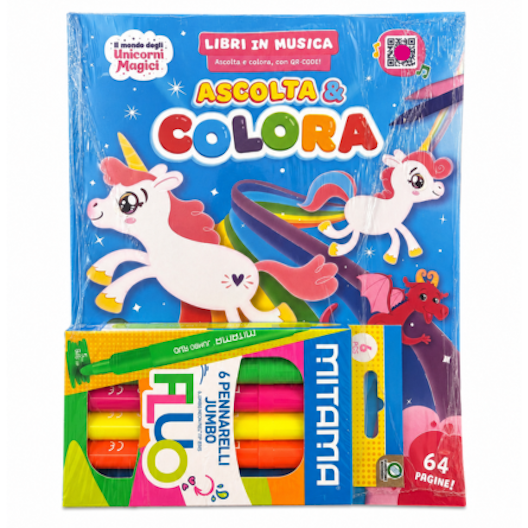 Il mondo degli Unicorni Magici - Ascolta e Colora